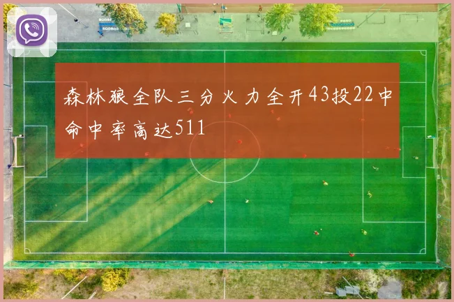 森林狼全队三分火力全开43投22中命中率高达511